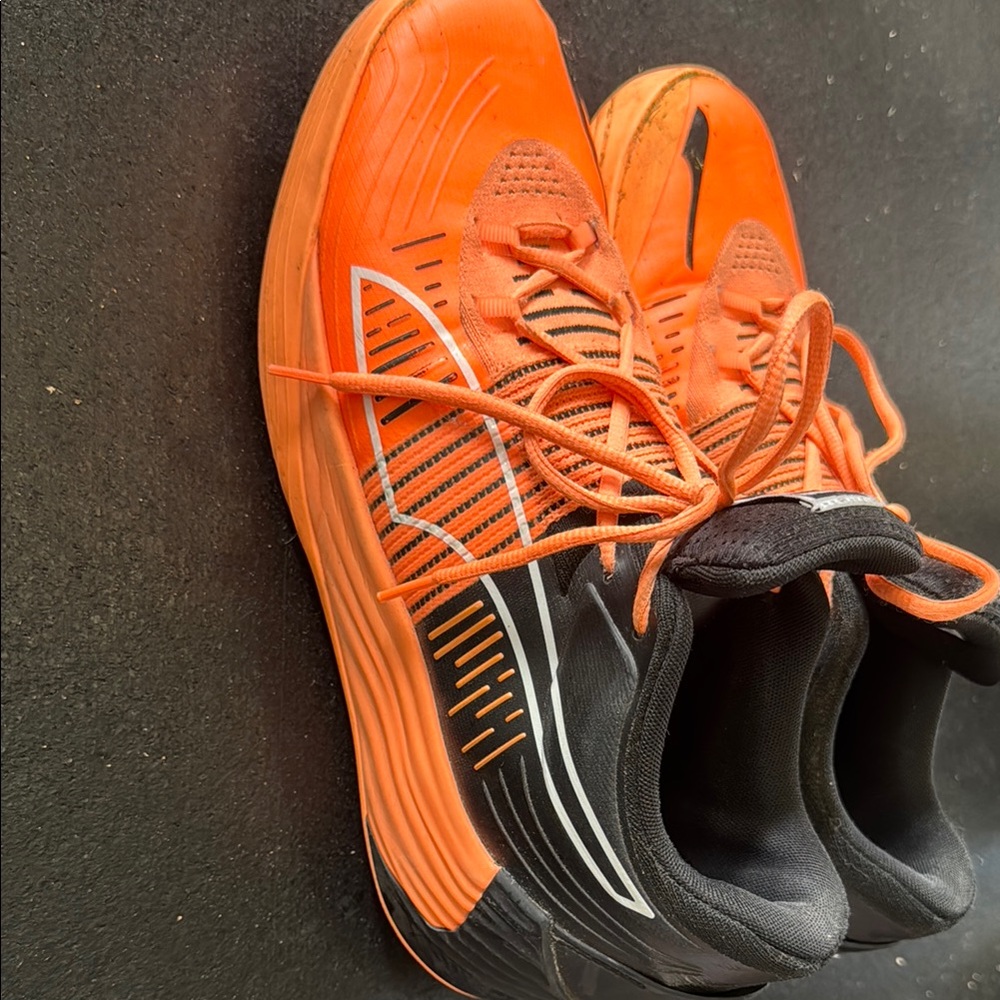 Puma Vibrant Orange and Black Sneakers - Picture 3 of 3
